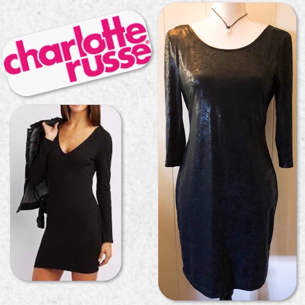 Charlotte Russe Open Back Bodycon Dress